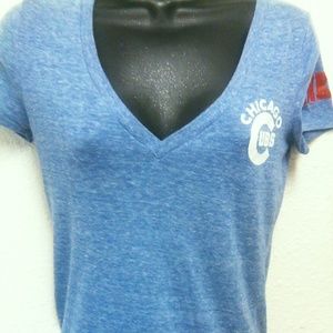 MLB Chicago Cubs Women's Pink V Secret Top